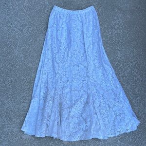 White Lace Sheer Skirt